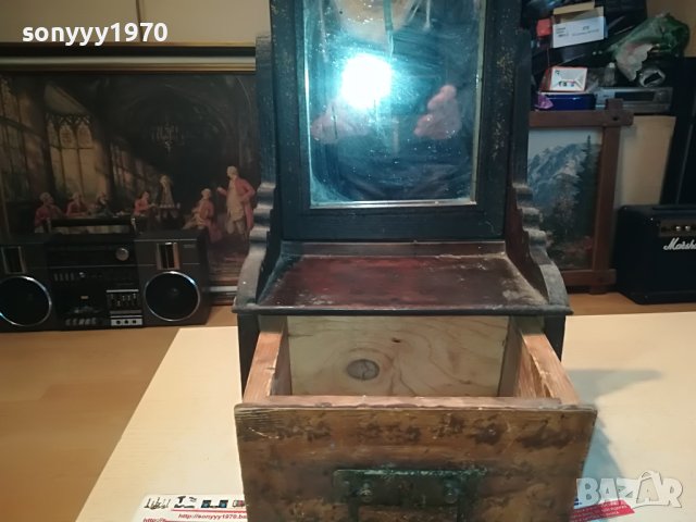 АНТИКА СТАРО ОГЛЕДАЛО С ЧЕКМЕДЖЕ 0605231929, снимка 7 - Антикварни и старинни предмети - 40612607