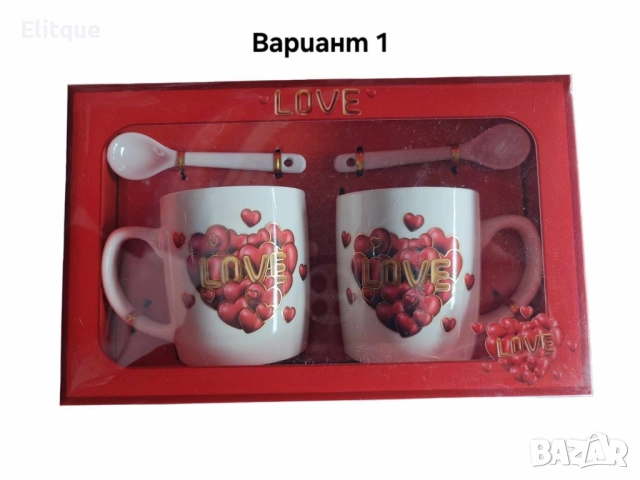 Комплект за двама с 2 порцеланови чаши и 2 лъжички, за изискано изживяване на вкуса, снимка 7 - Други - 52894844