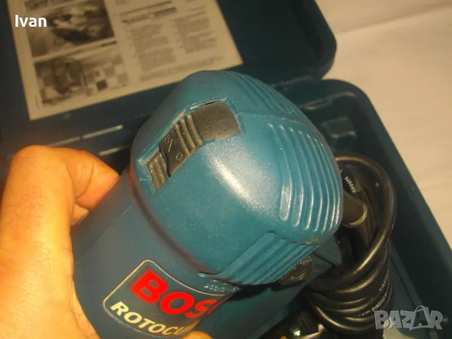САЩ Оригинална ЕЛЕКТРИЧЕСКА ФРЕЗА ЗА КАНТОВЕ ПРАВ ШЛАЙФ BOSCH ROBOCUT Профи Синя серия НОВА Комплект, снимка 16 - Други инструменти - 47662101