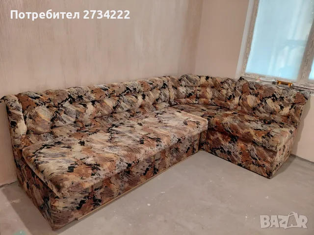 Разтегателен ъглов диван