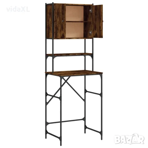 vidaXL Шкаф за пералня, опушен дъб, 68x48,5x194 см, снимка 7 - Шкафове - 56148226