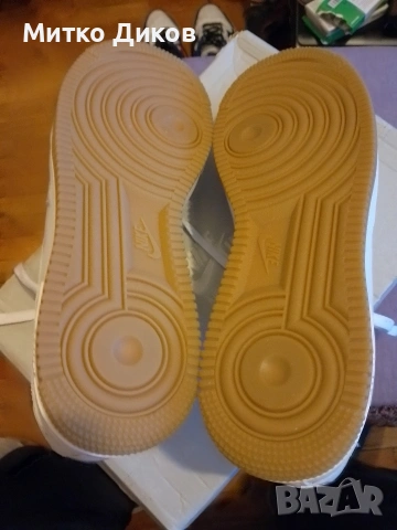Nike Air Force 1 US 9.5 UK 8.5 #43 275 мм маркови нови маратонки естест.кожа бял Найк, снимка 7 - Маратонки - 53525393