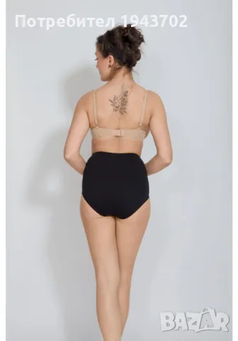 Бикини с висока талия и дантела в черен цвят AGA, снимка 2 - Бельо - 48340600