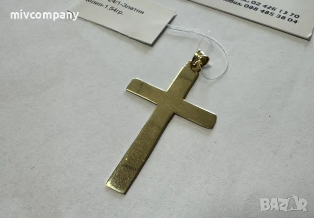 Златен кръст 1.54гр., снимка 4 - Колиета, медальони, синджири - 49826584