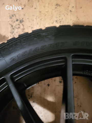 DOTZ 17" 5×112 ET48 със зимни гуми Nexen 215/45/17 dot2719 VW, AUDI, SEAT, SCODA, снимка 3 - Гуми и джанти - 44826959