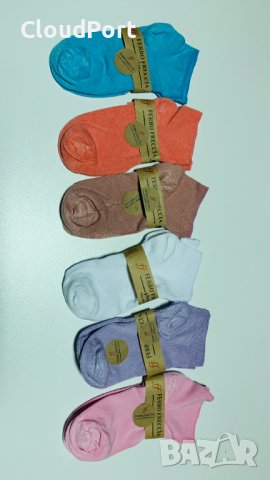 Многоцветни дамски чорапи 6 бр., снимка 2 - Дамски чорапи - 44498671