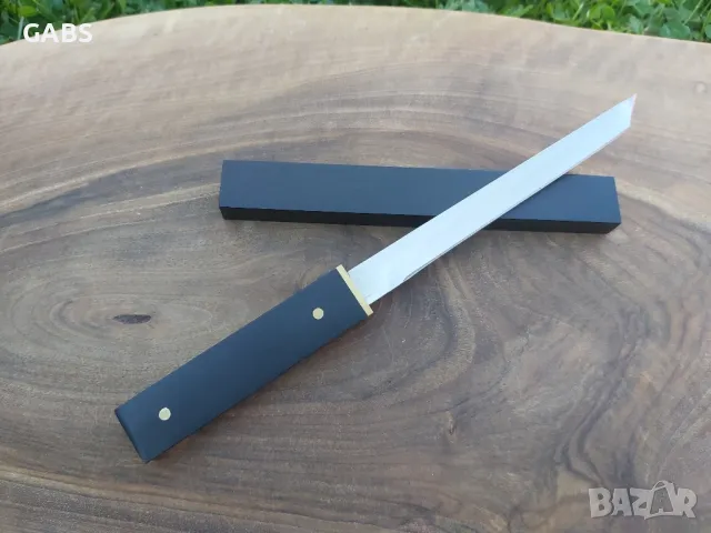 Къс японски нож М390 с кания, снимка 3 - Ножове - 50080464