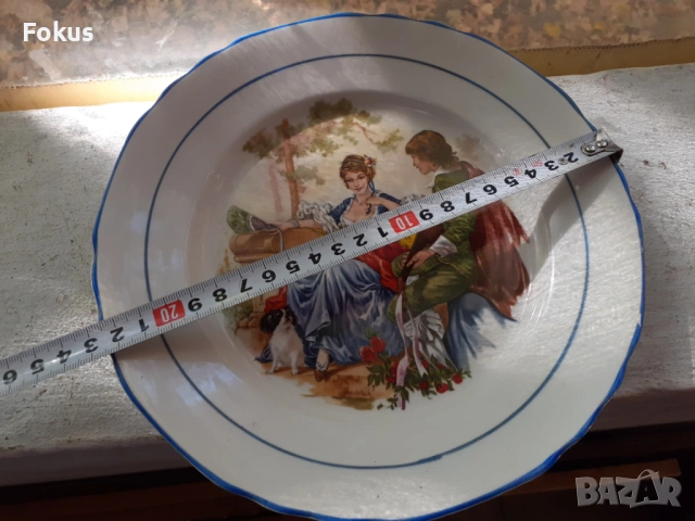 Стар порцелан колекционерска чиния, снимка 5 - Антикварни и старинни предмети - 53408920