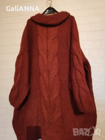 СТРАХОТНА РОКЛЯ ПЛЕТИВО 3XL-5XL, снимка 5 - Рокли - 49350015