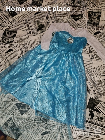 Детска рокля Елза, снимка 3 - Детски рокли и поли - 51574911