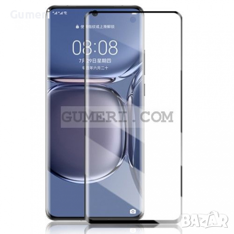 Huawei P50 Pro Стъклен Протектор за Целия Екран - Full Glue, снимка 7 - Фолия, протектори - 36235822
