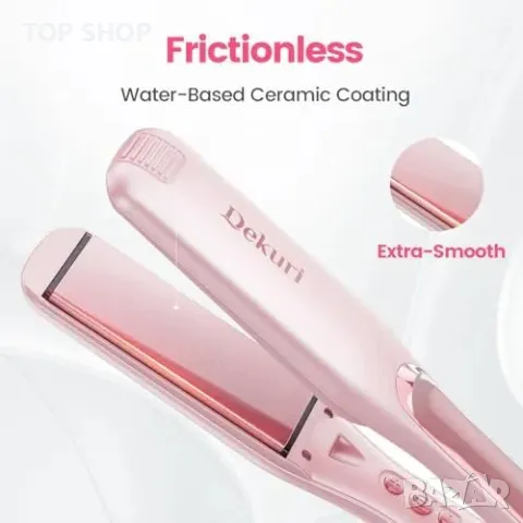 Нова Керамична преса за коса с 42 мм широки плочи идеална за гъста коса