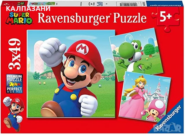 ПЪЗЕЛ Super Mario – 100pc – Ravensburger 12992, снимка 1 - Игри и пъзели - 40288688