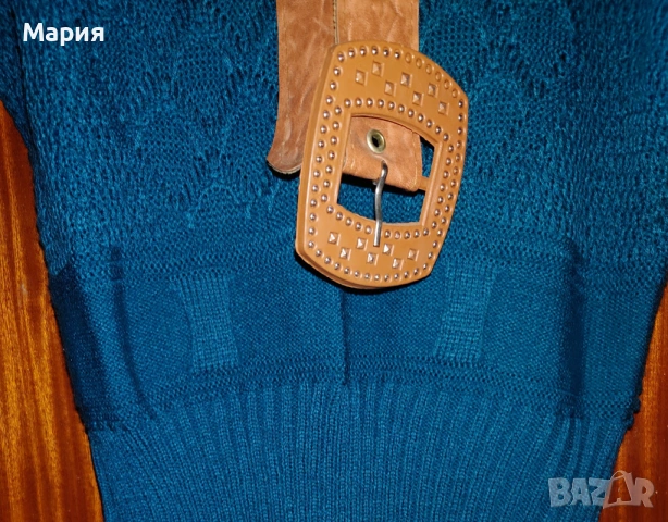 Пуловер с колан, снимка 4 - Блузи с дълъг ръкав и пуловери - 53515654