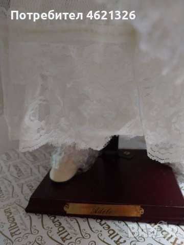 Порцеланова кукла Адел нова от Alberon Collection, лимитирано издание, снимка 12 - Декорация за дома - 52044363