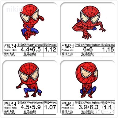 Спайдърмен Spiderman емблема апликация за дреха дрехи самозалепваща се, снимка 3 - Други - 41713114