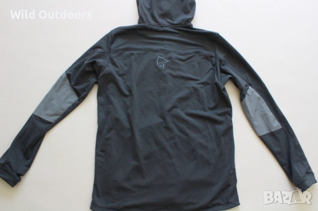 NORRONA Lyngen Powerstretch hoody - мъжка поларена термо горница, размер L, снимка 6 - Спортни дрехи, екипи - 52618219