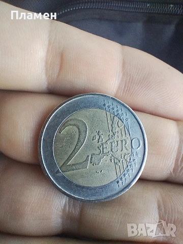 монета 2 евро 2002 Германия с буква F, снимка 3 - Нумизматика и бонистика - 53735116