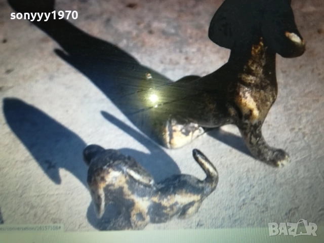 КУЧЕНЦА 2БР МЕТАЛНИ ФИГУРКИ 0609251848, снимка 5 - Колекции - 51627599