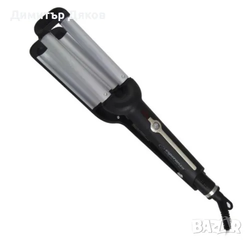 Ретро преса за коса Esperanza Isabella EBL013, 55W, Керамично покритие, 200 C, Черен/сив,  2 ГОДИНИ , снимка 3 - Други - 48110688