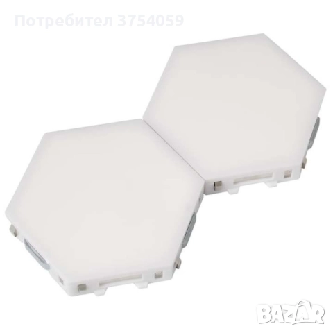 Комплект от 3 броя Модулен TOUCH LED панел тип „Honeycomb", снимка 3 - Лампи за стена - 52385495