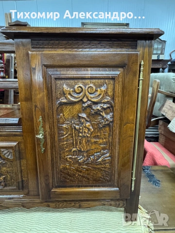 Пейка с шкаф от дъбов масив, снимка 5 - Шкафове - 53530888