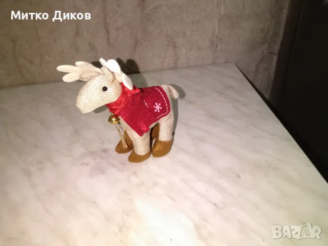 Еленче с камбанка от плат Н-160мм ново, снимка 2 - Декорация за дома - 50026027