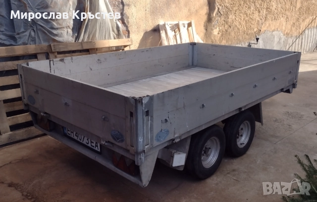 "Schmid PAT 250 UEL" Масивно двуосно ремарке 1300кг, снимка 5 - Ремаркета - 52094859