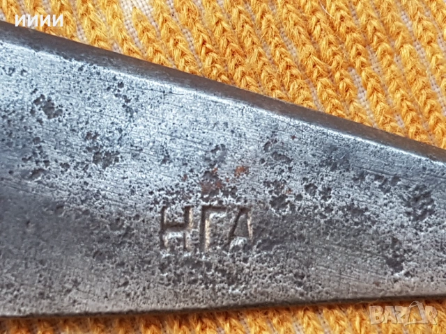 Кована ножица с печати, снимка 4 - Антикварни и старинни предмети - 53649221