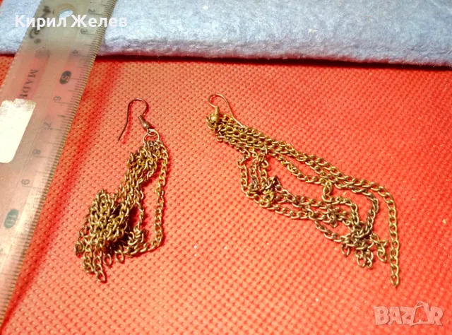 ФЕЕРИЧНИ ВИНТИДЖ АРТ СТИЛ ЗЛАТИСТИ ОБЕЦИ от БЛАГОРОДНА СТОМАНА 47409, снимка 5 - Обеци - 47316247