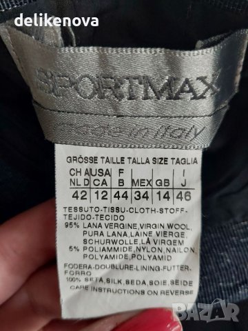 Max Mara. Original. Size L 100% Вълна Прекрасна пола, снимка 5 - Поли - 41780638