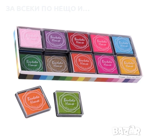 Тампони с безвредно мастило за печати или рисуване с пръсти