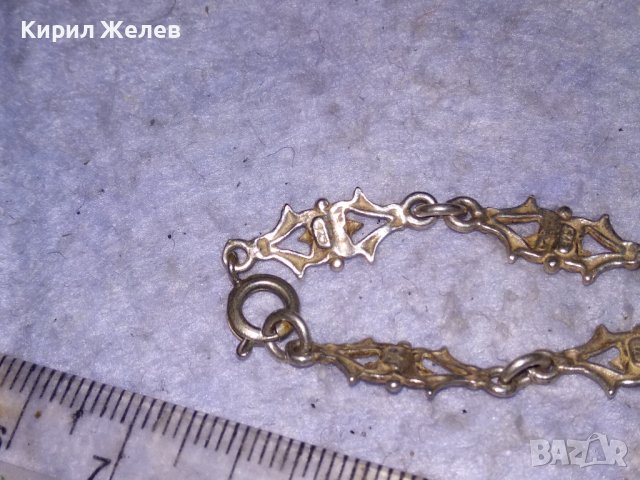 СТАРА ФЛОРАЛНА АЖУРНА АРТ НУВО СРЕБЪРНА ГРИВНА СРЕБРО ПРОБА 925 РЪЧНА ИЗРАБОТКА 38491, снимка 10 - Гривни - 41472567