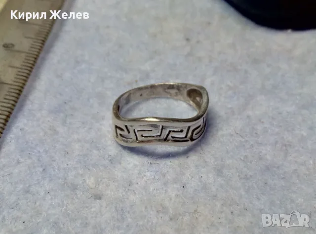 ДИЗАЙНЕРСКИ АРТ МОДЕЛ СРЕБЪРЕН ПРЪСТЕН СРЕБРО 925 с АЖУРНА ВЕРСАЧЕ СТИЛ ОРНАМЕНТИКА 49875, снимка 2 - Пръстени - 49704381