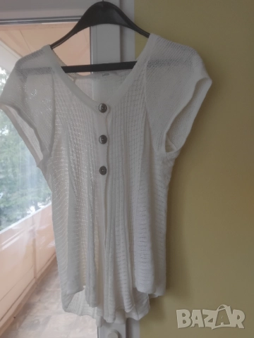 Marks & Spencer  - оригинална бяла жилетка, снимка 2 - Жилетки - 51609653