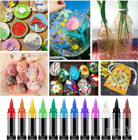 ТОП ХИТ! Акрилни Четкови Маркери за Рисуване и Боядисване в 12, 24, 48, 60, 72 и 120 цвята, снимка 10 - Рисуване и оцветяване - 52168151