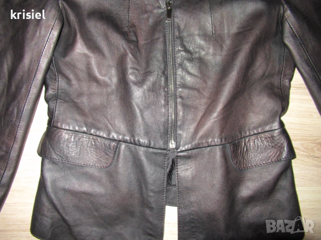 ZARA--ЕСТЕСТВЕНА КОЖА-СТРАХОТНО ЯКЕ--М номер, снимка 4 - Якета - 51944247