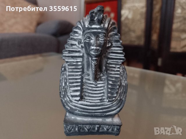 Статуетка Египетска Богиня от Египет, от черен камък, снимка 2 - Декорация за дома - 38929287