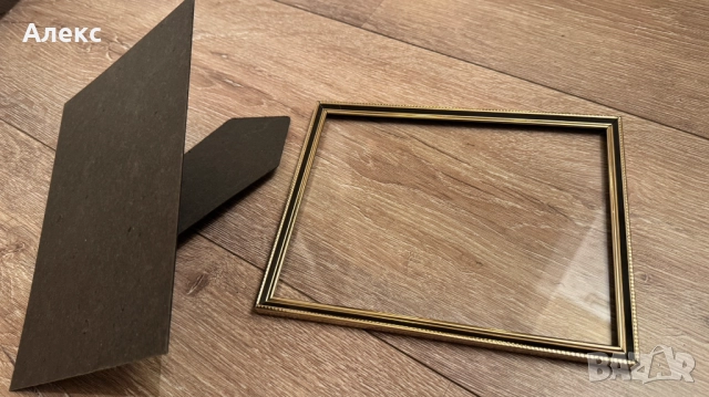 Винтидж елегантна рамка за снимка, картина– месинг с черен емайл., снимка 3 - Картини - 52682707