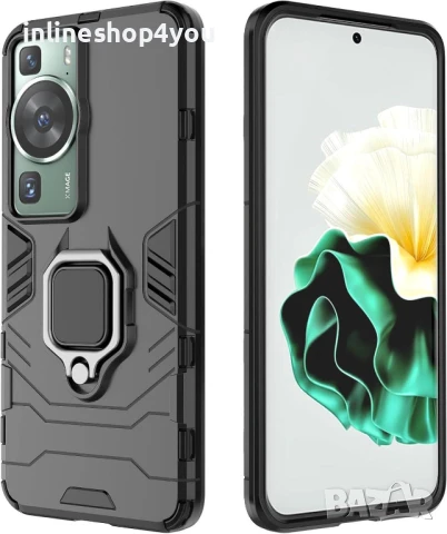 Удароустойчив Кейс RingCase за Huawei P60 Pro, снимка 4 - Калъфи, кейсове - 50825776