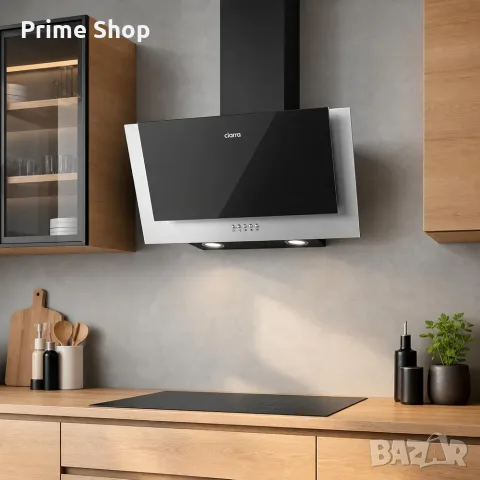 Наклонен стенен абсорбатор CIARRA CBCB6736C, 60см, 370m³/h, Клас A++, функция за рециркулация , снимка 11 - Абсорбатори - 55933791