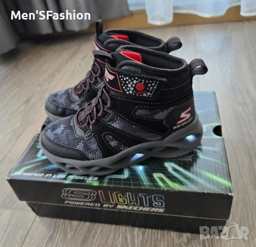 Skechers Lights - светещи боти обувки, снимка 2 - Детски маратонки - 51815955