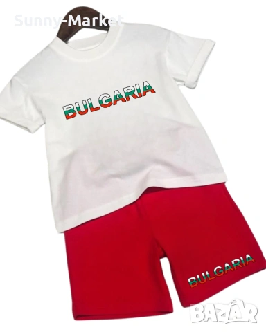 Шевица Детски екип комплект тениска + къси гащи + Буква или Цифра, снимка 12 - Детски комплекти - 53757504