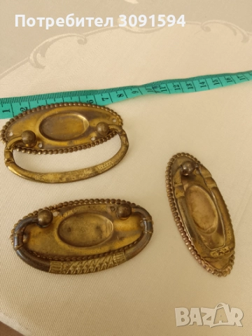 Арт Деко Комплект дръжки за чекмеджета , снимка 3 - Антикварни и старинни предмети - 51695121