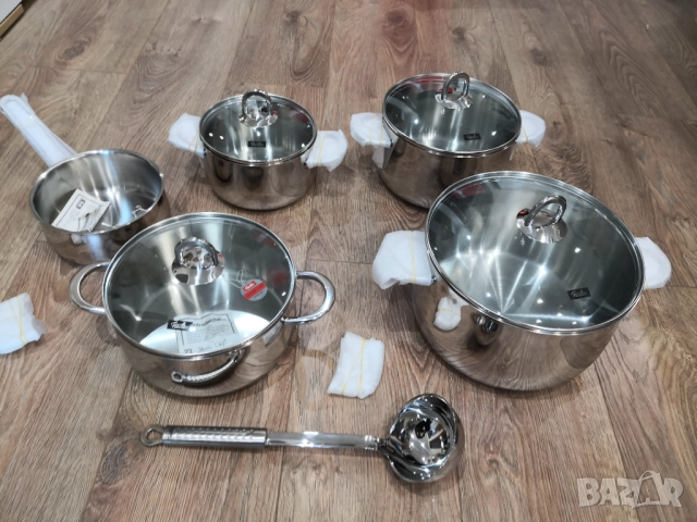 Комплект тенджери FISSLER -Germany, снимка 2 - Съдове за готвене - 51785647