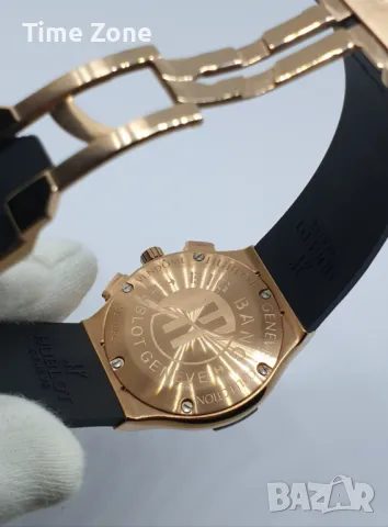 Hublot Chronograph 38mm Pink Gold Black Dial Diamonds Дамски Различни Варианти, снимка 12 - Дамски - 47991731