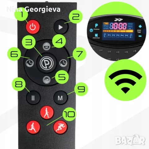 Вибрационна платформа 150W с Bluetooth, дистанционно и ластици – до 150 кг, снимка 4 - Фитнес уреди - 55965331