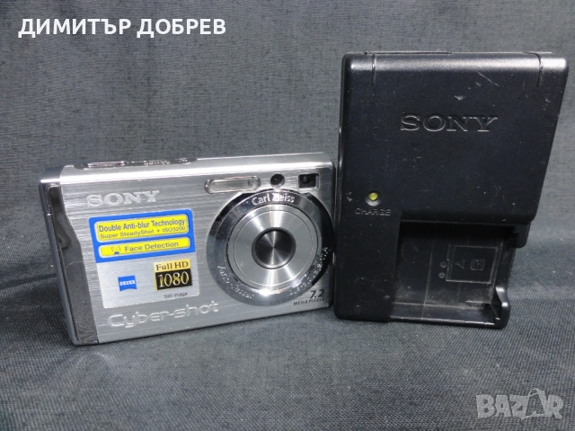 ЦИФРОВ ФОТОАПАРАТ SONY CYBER-SHOT DSC-W80 7.2MP DIGITAL CAMERA, снимка 2 - Фотоапарати - 53725615