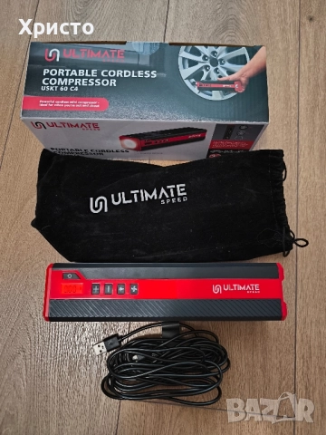 Преносим акумулаторен компресор ULTIMATE SPEED USKT 60 C4