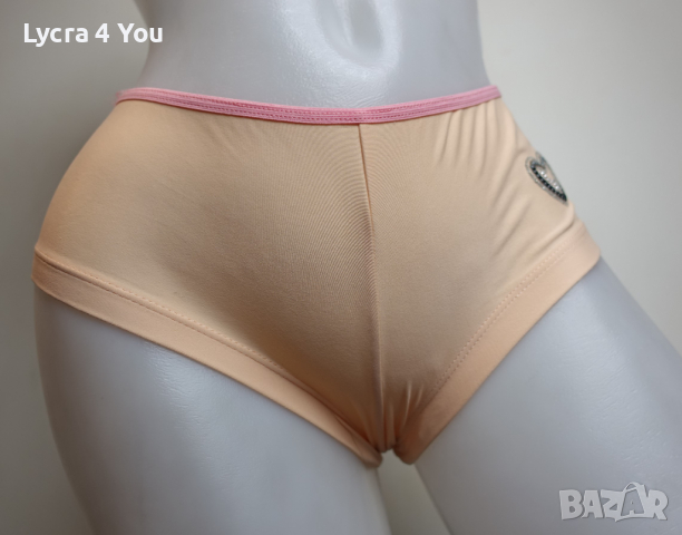 Дамски боксер в светло оранжев цвят С/М размер, снимка 2 - Бельо - 36426452